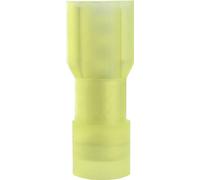 Cosse clip 6.3 mm x 0.8 mm Vogt Verbindungstechnik 3967 180 ° entièrement isolé jaune