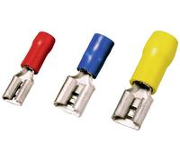 Cosse clip 6.3 mm x 0.8 mm Weidmüller VFSKHI/1,5-2,5/285 1491730000 partiellement isolé bleu 100 pc(s)