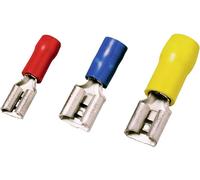 Cosse clip 6.3 mm x 0.8 mm Weidmüller VFSKHI/1,5-2,5/638 1491720000 partiellement isolé bleu 100 pc(s)