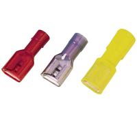 Cosse clip 6.3 mm x 0.8 mm Weidmüller VFSKHV/0,5-1,0/638 1491910000 entièrement isolé rouge 100 pc(s)