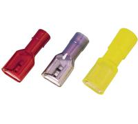 Cosse clip 6.3 mm x 0.8 mm Weidmüller LIF 2,5F638 RF 9200650000 entièrement isolé bleu 100 pc(s)