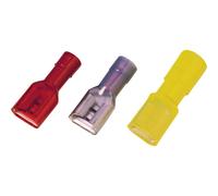 Cosse clip 6.30 mm x 0.80 mm Weidmüller LIF 1,5F638 RF 9200640000 0.50 mm² 1.50 mm² entièrement isolé rouge 100 pc(s)