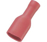 Cosse clip 6.35 mm x 0.8 mm TRU COMPONENTS FDFD1.25-187(8) 180 ° entièrement isolé rouge 50 pc(s)