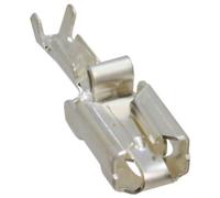 Cosse clip 6.35 mm x 0.81 mm TE Connectivity Positive Lock 160773-4 anti-vibrations 180 ° non isolé argent