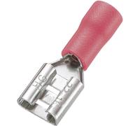 Cosse clip 6.4 mm x 0.5 mm TRU COMPONENTS FDD1.25-250 180 ° partiellement isolé rouge 100 pc(s)