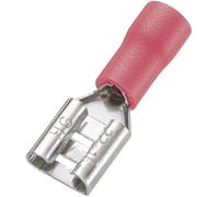 Cosse clip 6.4 mm x 0.5 mm TRU COMPONENTS FDD1.25-250 180 ° partiellement isolé rouge 100 pc(s)