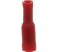 Cosse Cylindrique Isolée Femelle Non Renforcée en Sachet, 4mm Diamètre, 0.3 à 1.5mm2, Lot de 16