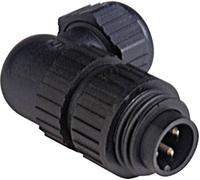 Cosse cylindrique mâle Série (connecteur rond): CA Hirschmann CA 3 W LS 934 128-100-1 mâle, coudé Nombre total de pôles: 3 + PE 1 pc(s)