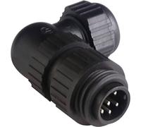 Cosse cylindrique mâle Série (connecteur rond): CA Hirschmann CA 6 W LS 934 130-100-1 mâle, coudé Nombre total de pôles: 6 + PE