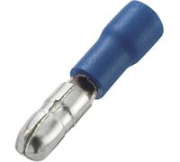 Cosse cylindrique mâle TRU COMPONENTS MPD2-156 1572194 1.50 mm² 2.50 mm² Ø de la broche: 4 mm partiellement isolé bleu 100 pc(s)