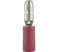 Cosse cylindrique mâle Vogt Verbindungstechnik 3920S 0.50 mm² 1 mm² Ø de la broche: 4 mm partiellement isolé rouge