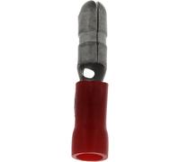 Cosse Cylindrique Pré-Isolée Mâle Non Renforcée, 4mm Diamètre, 0.3 à 1.5mm2, Lot de 13
