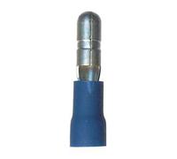 Cosse Cylindrique Pré-Isolée Mâle Non Renforcée, 4mm Diamètre, 1 à 2.5mm2, Lot de 19