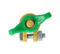 Cosse de batterie en Laiton - Papillon Vert (-) M6