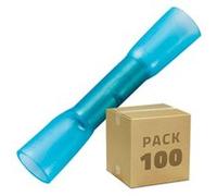 Cosse de Connexion Thermorétractable TechBrey Pack 100 Unités BHT 2 Nylon Bleu 40x24x15 mm Bleu