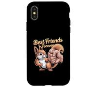 Cosse de Poing d'écureuil Mignon Coque pour iPhone X/XS