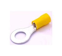 Cosse Electrique à Oeil de 8.4 mm Jaune - Lot de 50 Cosses Electriques (Pour fils jusqu'à 2.5mm to 6.5mm²)