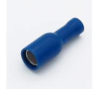 Cosse Electrique Cylindriques Femelles Bleue - Lot de 50 Cosses Electriques (Pour fils jusqu'à 1.1mm to 2.6mm²)