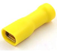 Cosse Electrique Femelle Plate 6.3 mm Jaune - Lot de 50 Cosses Electriques (Pour fils jusqu'à 2.5mm to 6.5mm²) - LIVRAISON GRATUITE!