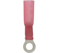 Cosse Ronde Pré-Isolée Thermorétractable en Sachet, 4mm, 0.3 à 1.5mm2, Rouge, Lot de 25
