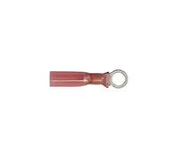 Cosse Ronde Pré-Isolée Thermorétractable en Sachet, 5mm, 0.3 à 1.5mm2, Rouge, Lot de 25