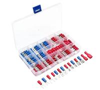 Cosses à anneau, connecteur de fil cosse en cuivre, connecteurs électriques 102/140/280/300/480/720 pièces, assortiment bornes sertir isolées(Blue 720pcs)