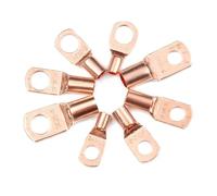 Cosses à œillet, Bornes à anneau connecteurs de fil de cosse en cuivre, câble nu, borne à sertir électrique(SC6-6/10个)