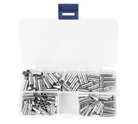 Cosses à Sertir Étamées Nues, Connecteurs de Fils Électriques | Conductivité Fiable, Protection la Corrosion, Assortiment Pratique pour Réparateurs DIY, Techniciens Cvc et Faisceaux