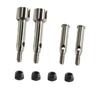 Cosses d'essieu de roue RC 3348 Demi-tiges métalliques de rechange pour coupelles de roue avant