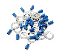 Cosses électriques à anneau, Connecteur de borne à anneau isolé 16-14AWG 1,5-2,5 mm bleu M3-M13 PVC 25/50/100 pièces(M3,100pcs)