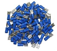 COSSES ELECTRIQUES A SERTIR FEMELLES PARTIELLEMENT ISOLEES BLEUES 6.3