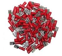 cosses electriques a sertir femelles rouges 6.3 partiellement isolee - Oc-pro G