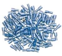 cosses electriques femelles totalement isolees bleues 6.3 -