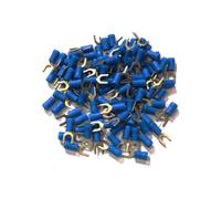 cosses electriques fourche de 5 bleues sachet de 100 cosses -