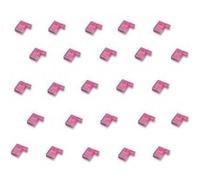 cosses electriques isolees a sertir drapeau rouges - sachet de 25 - Oc-pro G