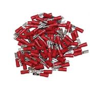 cosses electriques isolees a sertir femelles rouges 2.8 sachet de 100 -