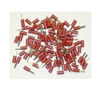 cosses electriques isolees a sertir males plates rouges 2.8 sachet -