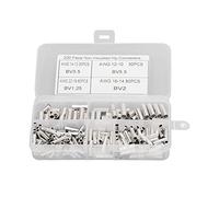 Cosses en cuivre non isolées - Raccord per câble 10mm2, cosse femelle plomberie, connexion fiable électrique, lot 220 pcs tailles variées, boîte rangement, auto & électroménager