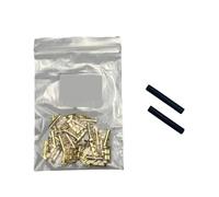 Cosses en U, Connecteur de bornier à languette Type U, Double connecteur 0.3-1,5 mm2 AWG 24-16, or, 50 pièces