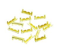 Cosses en U, Connecteur de bornier à sertir type U en laiton doré 0,3 1,5 mm2, 100 pièces
