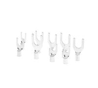 Cosses pour fils de cuivre 100 pièces UT 1/1.5/2.5/4/6/10-3/4/5/6/8 connecteur de Terminal de type U Type de fourche connecteur de fil de Terminal à sertir en cuivre étamé 22-7 AWG(UT1.5-3)