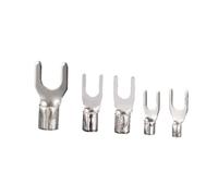 Cosses pour fils de cuivre Connecteur de Terminal de cordon de cosse en cuivre en forme de Y, 100 pièces, Terminal en cuivre nu, fourchette en cuivre 1.25-3.2 1.25-4 2-3 2-4 3.5-6(SNB 1.25-3 100PCS)