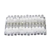 Cosses Thermorétractables Connecteurs de Fils à souder, connecteurs Bout thermorétractables étanches, cosses électriques, épissures isolées(White,10PCS)