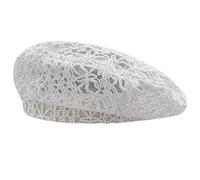 COSSIKA Béret au Crochet Doux et léger pour Femmes, béret de Couleur Unie, Chapeau Ample à la Mode pour Accessoire de tête