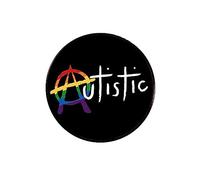 COSSIKA Broche en émail pour femmes, Badge à revers, bijoux de décoration rond, Badge d'acceptation de l'autisme, broches en métal