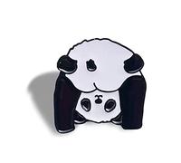 COSSIKA Broche Panda mignon dessin animé Panda fesses en métal émail broche col de chemise épinglettes Badges broches pour cadeau bijoux animaux