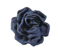 COSSIKA Broche rose en tissu élégant, épingle à revers en forme de fleur faite à la main, badge de corsage élégant, accessoire de mode pour les fêtes et les dîners