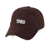 COSSIKA Casquettes de Baseball Casquettes de Baseball réglables Unisexes 1980 Broderie Chapeau à Large Bord Accessoires Photo Respirant 1980 Broderie Adultes Sport décontracté