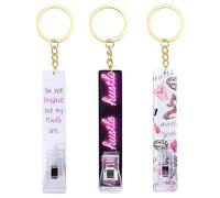 COSSIKA Clip de Carte 3 pièces Pince de Carte de crédit extracteur de Carte sans Contact banques Pince de Carte Porte-clés Pince de Carte de Mode pour Ongles Longs