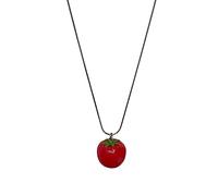 COSSIKA Pendentif Ras du Cou Mignon Tomate Pendentif Collier Doux Mode Tomate chaîne Collier Parfait Bricolage Bijoux Cadeau pour Femmes Filles et Adolescentes